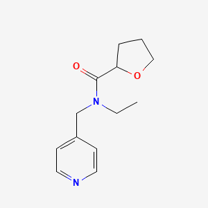 N-ethyl-N-(4-pyridinylmethyl)tetrahydro-2-furancarboxamide