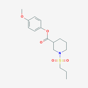 4-methoxyphenyl 1-(propylsulfonyl)-3-piperidinecarboxylate