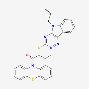 10-{2-[(5-allyl-5H-[1,2,4]triazino[5,6-b]indol-3-yl)thio]butanoyl}-10H-phenothiazine