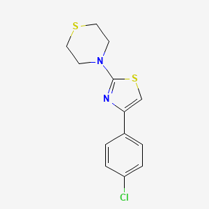 4-[4-(4-chlorophenyl)-1,3-thiazol-2-yl]thiomorpholine