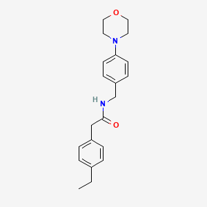 molecular formula C21H26N2O2 B5354832 2-(4-ethylphenyl)-N-[4-(4-morpholinyl)benzyl]acetamide 