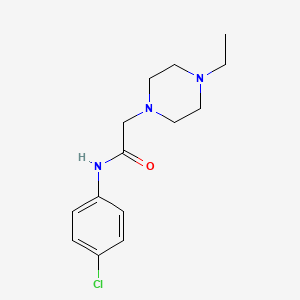 N-(4-chlorophenyl)-2-(4-ethylpiperazin-1-yl)acetamide