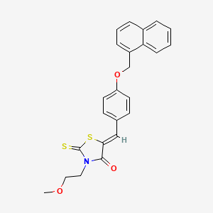 3-(2-methoxyethyl)-5-[4-(1-naphthylmethoxy)benzylidene]-2-thioxo-1,3-thiazolidin-4-one