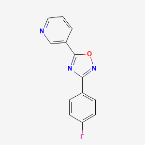 3-[3-(4-fluorophenyl)-1,2,4-oxadiazol-5-yl]pyridine