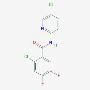 molecular formula C12H6Cl2F2N2O B5354936 2-chloro-N-(5-chloropyridin-2-yl)-4,5-difluorobenzamide 