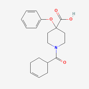 1-(cyclohex-3-en-1-ylcarbonyl)-4-phenoxypiperidine-4-carboxylic acid