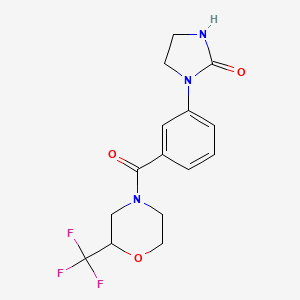 1-(3-{[2-(trifluoromethyl)morpholin-4-yl]carbonyl}phenyl)imidazolidin-2-one