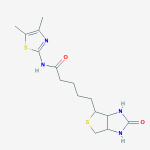 N-(4,5-dimethyl-1,3-thiazol-2-yl)-5-(2-oxohexahydro-1H-thieno[3,4-d]imidazol-4-yl)pentanamide