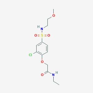 2-[2-chloro-4-(2-methoxyethylsulfamoyl)phenoxy]-N-ethylacetamide