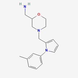 1-(4-{[1-(3-methylphenyl)-1H-pyrrol-2-yl]methyl}morpholin-2-yl)methanamine