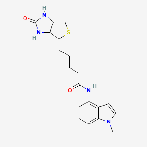 N-(1-methyl-1H-indol-4-yl)-5-(2-oxohexahydro-1H-thieno[3,4-d]imidazol-4-yl)pentanamide