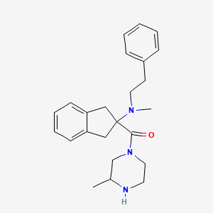 N-methyl-2-[(3-methyl-1-piperazinyl)carbonyl]-N-(2-phenylethyl)-2-indanamine