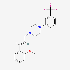 1-[3-(2-methoxyphenyl)-2-propen-1-yl]-4-[3-(trifluoromethyl)phenyl]piperazine