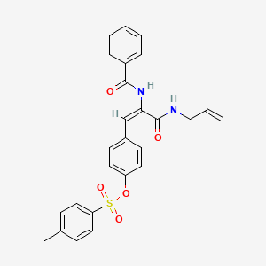 4-[3-(allylamino)-2-(benzoylamino)-3-oxo-1-propen-1-yl]phenyl 4-methylbenzenesulfonate