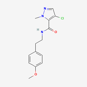 4-chloro-N-[2-(4-methoxyphenyl)ethyl]-1-methyl-1H-pyrazole-5-carboxamide