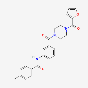 N-(3-{[4-(2-furoyl)-1-piperazinyl]carbonyl}phenyl)-4-methylbenzamide