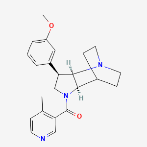 [(2R,3R,6R)-3-(3-methoxyphenyl)-1,5-diazatricyclo[5.2.2.02,6]undecan-5-yl]-(4-methylpyridin-3-yl)methanone