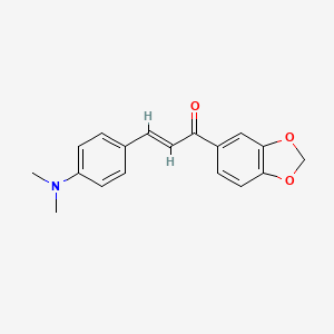 (E)-1-(1,3-BENZODIOXOL-5-YL)-3-[4-(DIMETHYLAMINO)PHENYL]-2-PROPEN-1-ONE