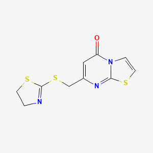 7-[(4,5-dihydro-1,3-thiazol-2-ylthio)methyl]-5H-[1,3]thiazolo[3,2-a]pyrimidin-5-one