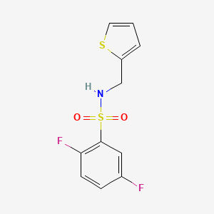 2,5-difluoro-N-(thiophen-2-ylmethyl)benzenesulfonamide