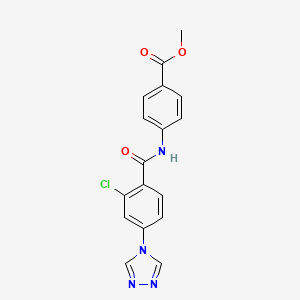 Methyl 4-[[2-chloro-4-(1,2,4-triazol-4-yl)benzoyl]amino]benzoate