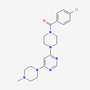 4-[4-(4-chlorobenzoyl)-1-piperazinyl]-6-(4-methyl-1-piperazinyl)pyrimidine