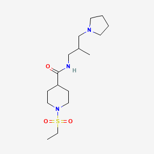 1-(ethylsulfonyl)-N-[2-methyl-3-(1-pyrrolidinyl)propyl]-4-piperidinecarboxamide