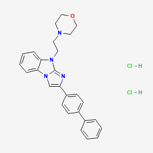 2-(4-biphenylyl)-9-[2-(4-morpholinyl)ethyl]-9H-imidazo[1,2-a]benzimidazole dihydrochloride