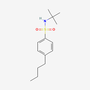 molecular formula C14H23NO2S B5355809 4-BUTYL-N-TERT-BUTYLBENZENE-1-SULFONAMIDE 