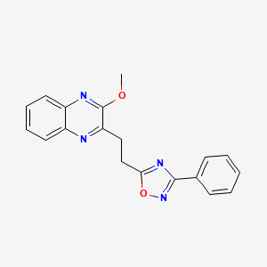 2-methoxy-3-[2-(3-phenyl-1,2,4-oxadiazol-5-yl)ethyl]quinoxaline