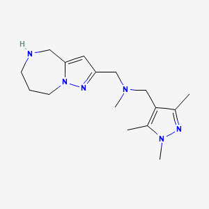 N-methyl-1-(5,6,7,8-tetrahydro-4H-pyrazolo[1,5-a][1,4]diazepin-2-yl)-N-[(1,3,5-trimethyl-1H-pyrazol-4-yl)methyl]methanamine