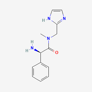 (2R)-2-amino-N-(1H-imidazol-2-ylmethyl)-N-methyl-2-phenylacetamide