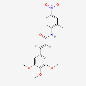 (E)-N-(2-METHYL-4-NITROPHENYL)-3-(3,4,5-TRIMETHOXYPHENYL)-2-PROPENAMIDE