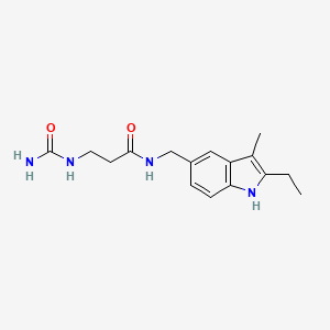 3-[(aminocarbonyl)amino]-N-[(2-ethyl-3-methyl-1H-indol-5-yl)methyl]propanamide