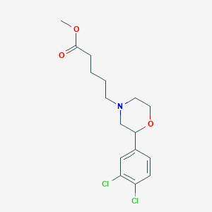 methyl 5-[2-(3,4-dichlorophenyl)morpholin-4-yl]pentanoate