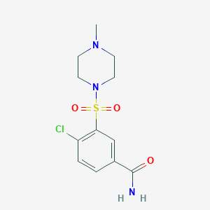 4-chloro-3-[(4-methyl-1-piperazinyl)sulfonyl]benzamide