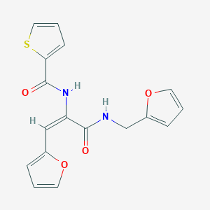 N-[(E)-1-(furan-2-yl)-3-(furan-2-ylmethylamino)-3-oxoprop-1-en-2-yl]thiophene-2-carboxamide