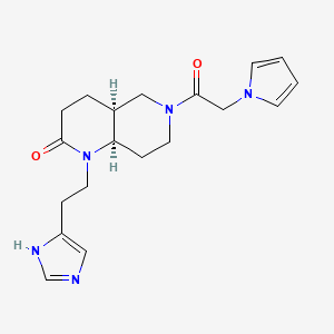 (4aS,8aR)-1-[2-(1H-imidazol-5-yl)ethyl]-6-(2-pyrrol-1-ylacetyl)-4,4a,5,7,8,8a-hexahydro-3H-1,6-naphthyridin-2-one