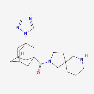 2-{[3-(1H-1,2,4-triazol-1-yl)-1-adamantyl]carbonyl}-2,7-diazaspiro[4.5]decane hydrochloride