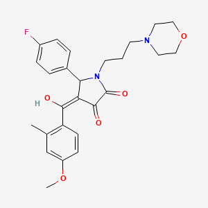 5-(4-fluorophenyl)-3-hydroxy-4-(4-methoxy-2-methylbenzoyl)-1-[3-(morpholin-4-yl)propyl]-2,5-dihydro-1H-pyrrol-2-one