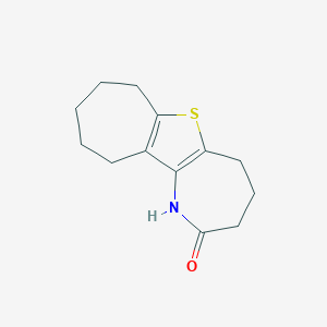 3,4,5,7,8,9,10,11-octahydrocyclohepta[4,5]thieno[3,2-b]azepin-2(1H)-one