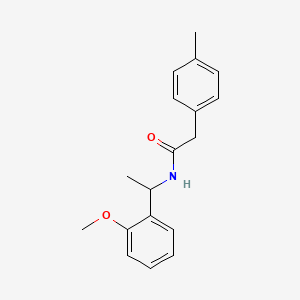 N-[1-(2-methoxyphenyl)ethyl]-2-(4-methylphenyl)acetamide