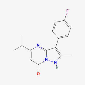 3-(4-fluorophenyl)-5-isopropyl-2-methylpyrazolo[1,5-a]pyrimidin-7(4H)-one