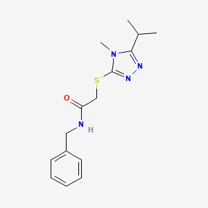 N-BENZYL-2-[(5-ISOPROPYL-4-METHYL-4H-1,2,4-TRIAZOL-3-YL)SULFANYL]ACETAMIDE