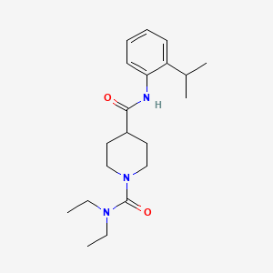 N1,N1-DIETHYL-N4-[2-(PROPAN-2-YL)PHENYL]PIPERIDINE-1,4-DICARBOXAMIDE