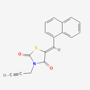 5-(1-naphthylmethylene)-3-(2-propyn-1-yl)-1,3-thiazolidine-2,4-dione