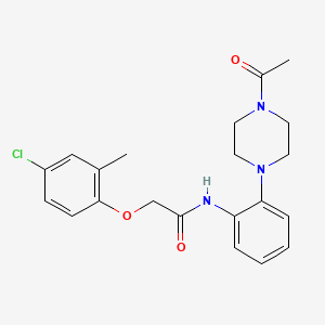 N-[2-(4-acetyl-1-piperazinyl)phenyl]-2-(4-chloro-2-methylphenoxy)acetamide