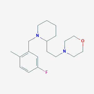 4-{2-[1-(5-fluoro-2-methylbenzyl)-2-piperidinyl]ethyl}morpholine