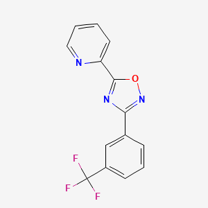 2-{3-[3-(trifluoromethyl)phenyl]-1,2,4-oxadiazol-5-yl}pyridine