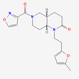 (4aS*,8aR*)-6-(isoxazol-3-ylcarbonyl)-1-[2-(5-methyl-2-furyl)ethyl]octahydro-1,6-naphthyridin-2(1H)-one